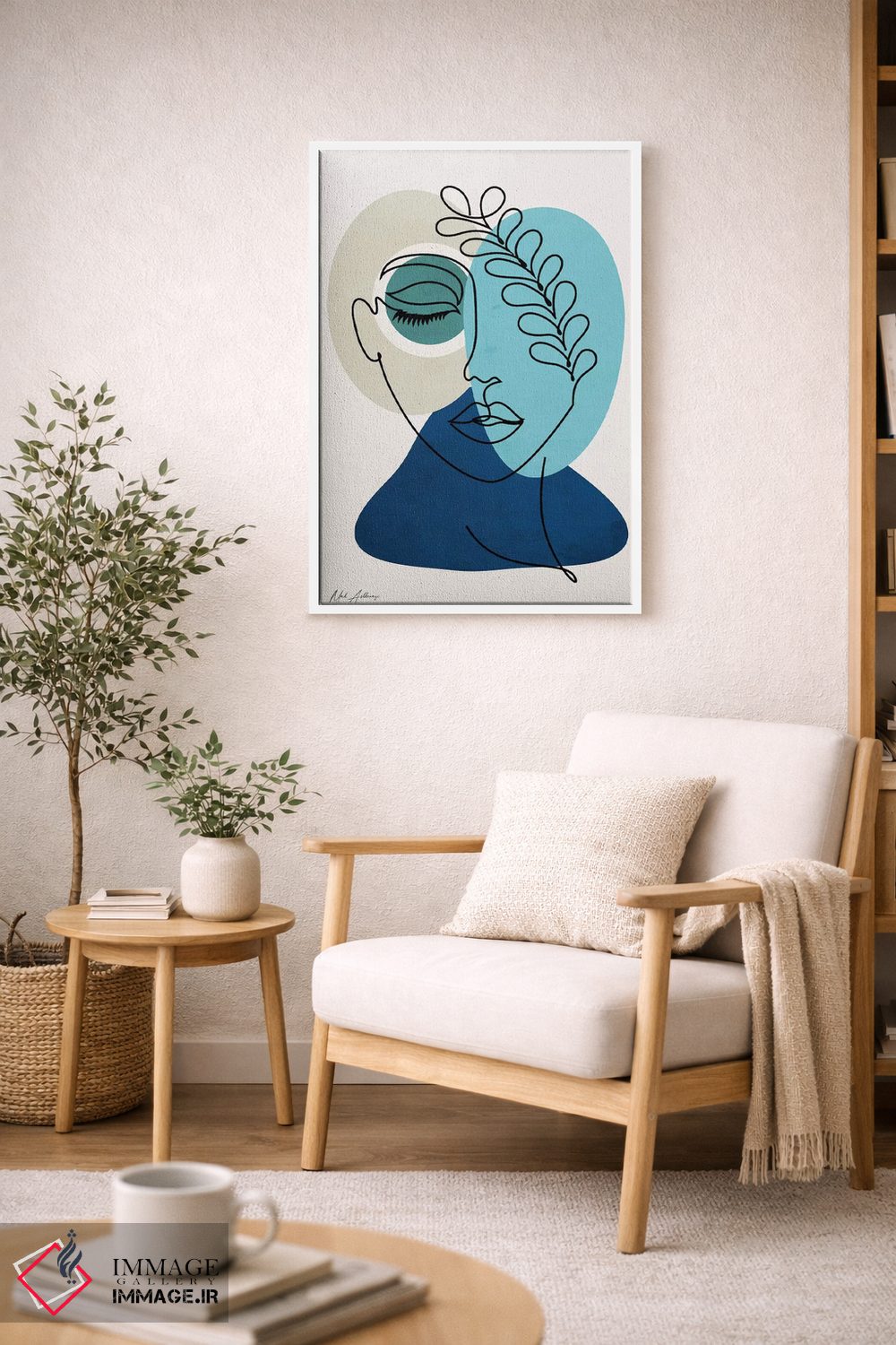 تابلو مینیمال "زنی در عشق ۲" اثر مارک اشکنازی - D6W