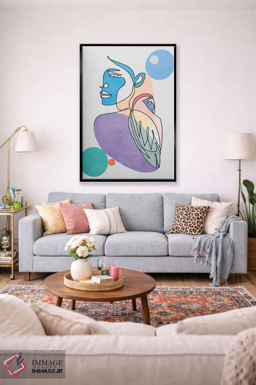 تابلو مینیمال "پرندگان عاشق" اثر مارک اشکنازی - D2B