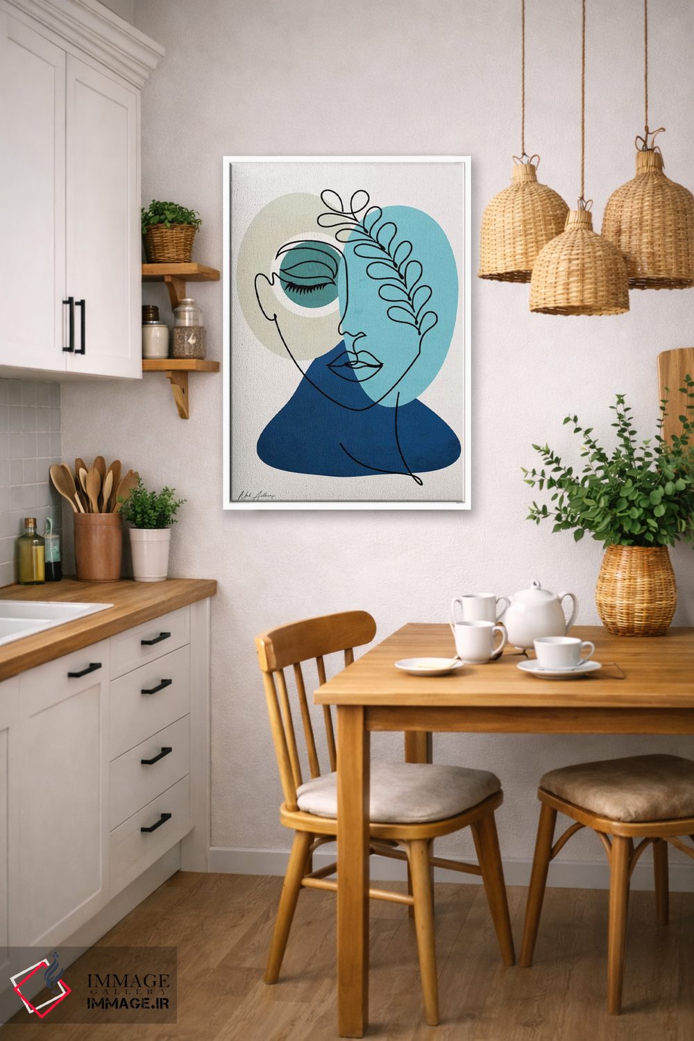 تابلو مینیمال "زنی در عشق ۲" اثر مارک اشکنازی - D5W