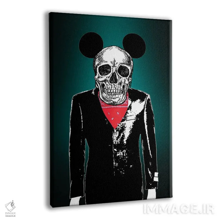 تابلو دکوراتیو "استخوان بندی موش قانون شکن" اثر مارک اشکنازی - نمای پرسپکتیو محصول