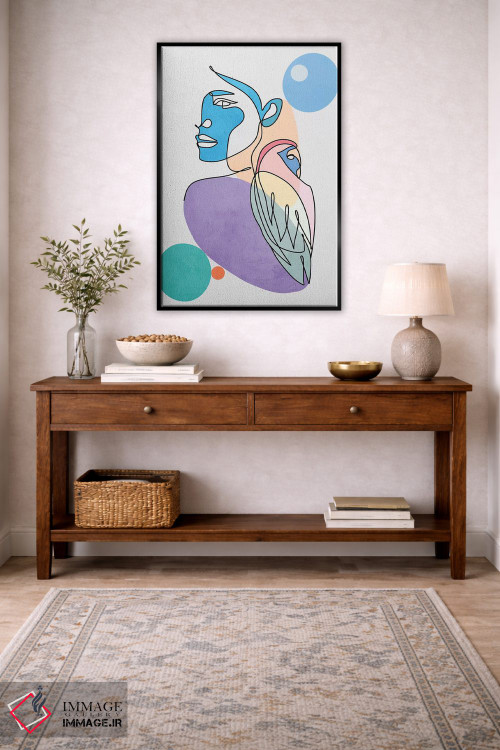 تابلو مینیمال "پرندگان عاشق" اثر مارک اشکنازی - D5B