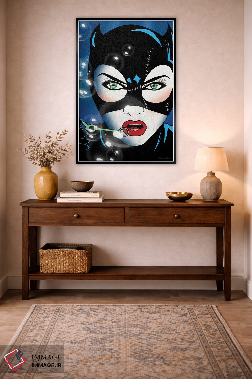 تابلو دکوراتیو "زن گربه ای" اثر مارک اشکنازی - D2B
