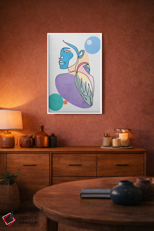 تابلو مینیمال "پرندگان عاشق" اثر مارک اشکنازی - D4W