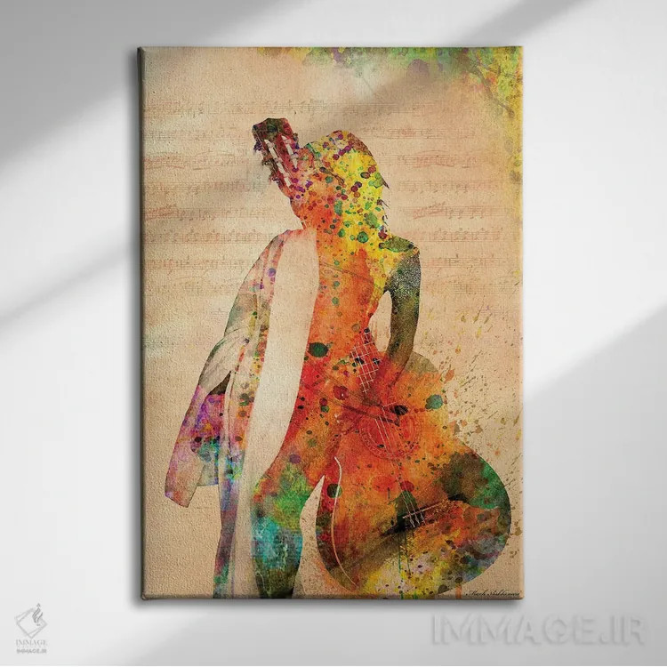 تابلو دکوراتیو "سپاس به زندگی" اثر مارک اشکنازی - نمای روبهرو روی دیوار