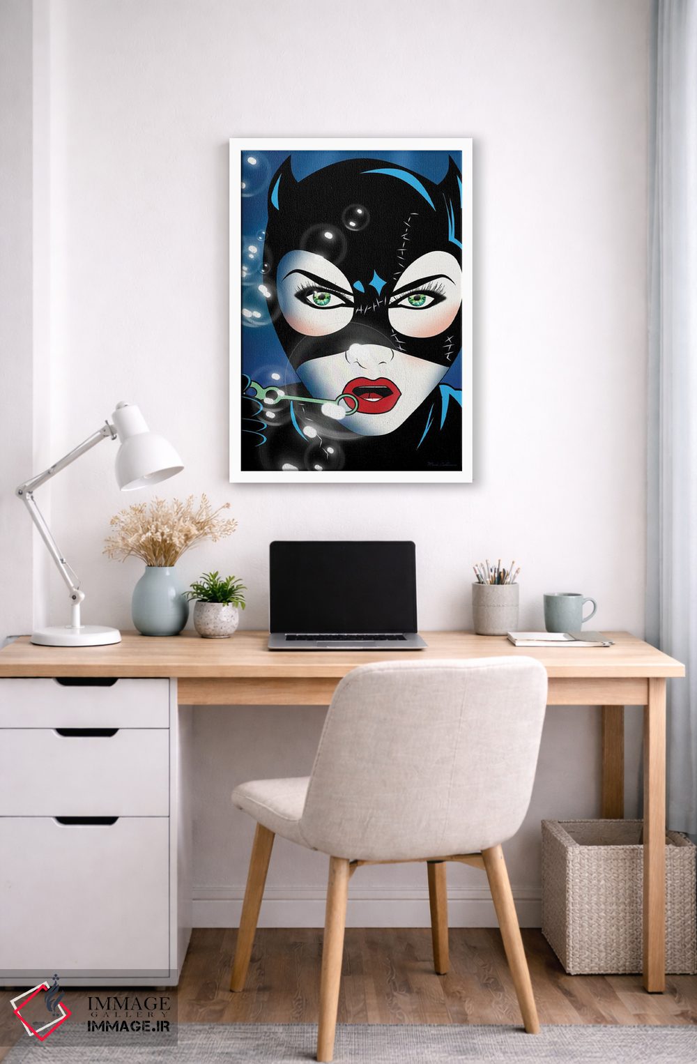 تابلو دکوراتیو "زن گربه ای" اثر مارک اشکنازی - D6W