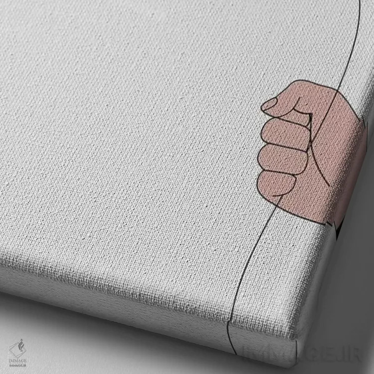 تابلو دکوراتیو "من تو را دوست دارم ۲" اثر مارک اشکنازی - نمای نزدیک بافت بوم