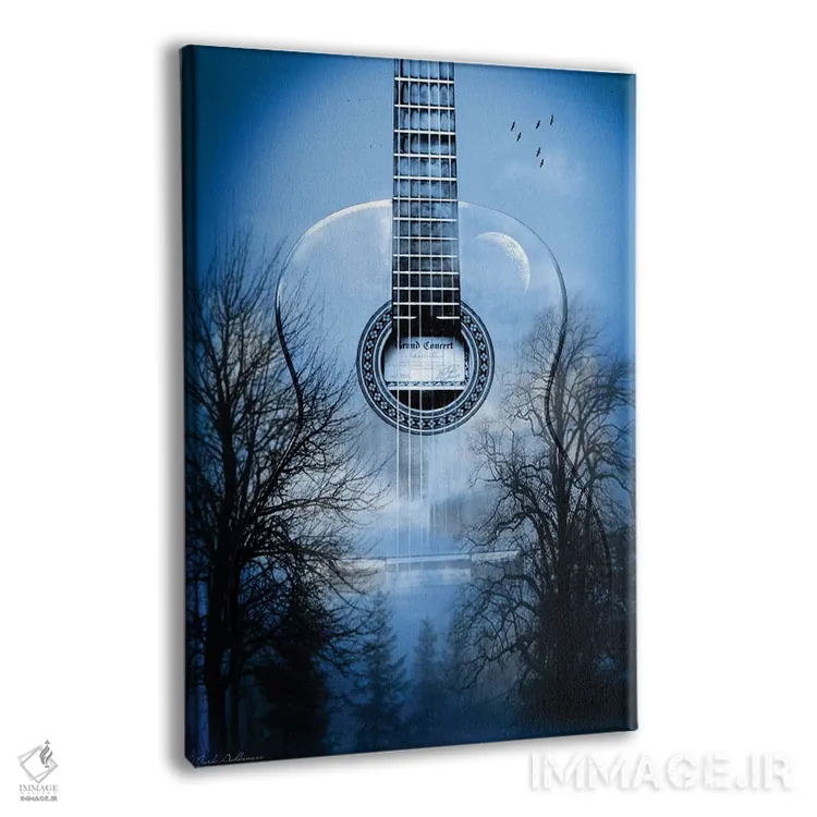 تابلو دکوراتیو "شب موسیقی مرموز" اثر مارک اشکنازی - نمای پرسپکتیو محصول