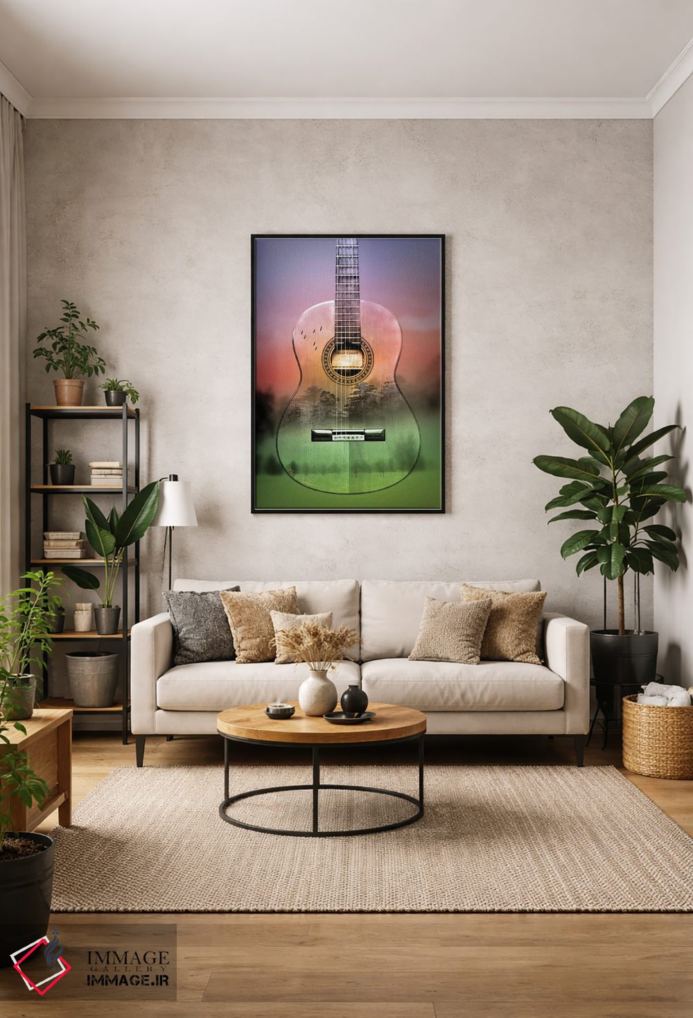 تابلو دکوراتیو "جنگل گیتار" اثر مارک اشکنازی - D1B