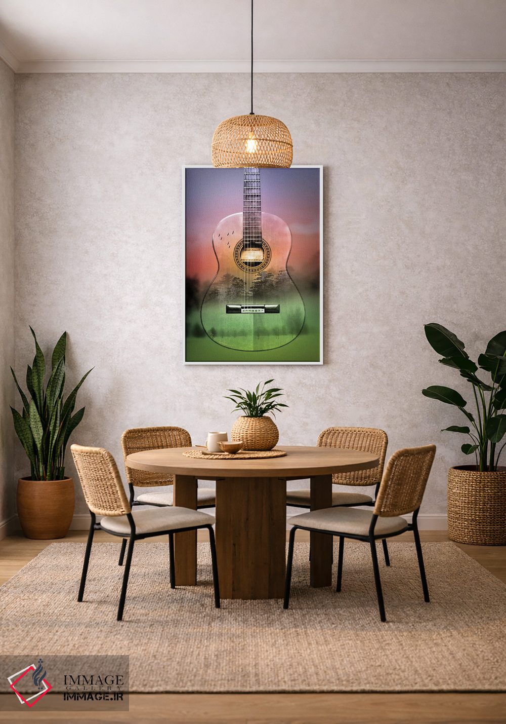 تابلو دکوراتیو "جنگل گیتار" اثر مارک اشکنازی - D3W