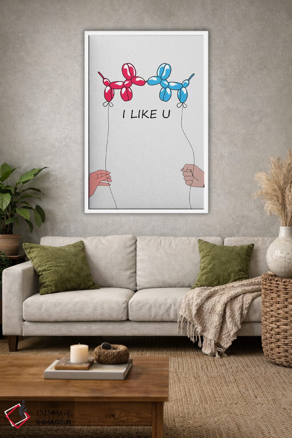 تابلو دکوراتیو "من تو را دوست دارم ۲" اثر مارک اشکنازی - D1W
