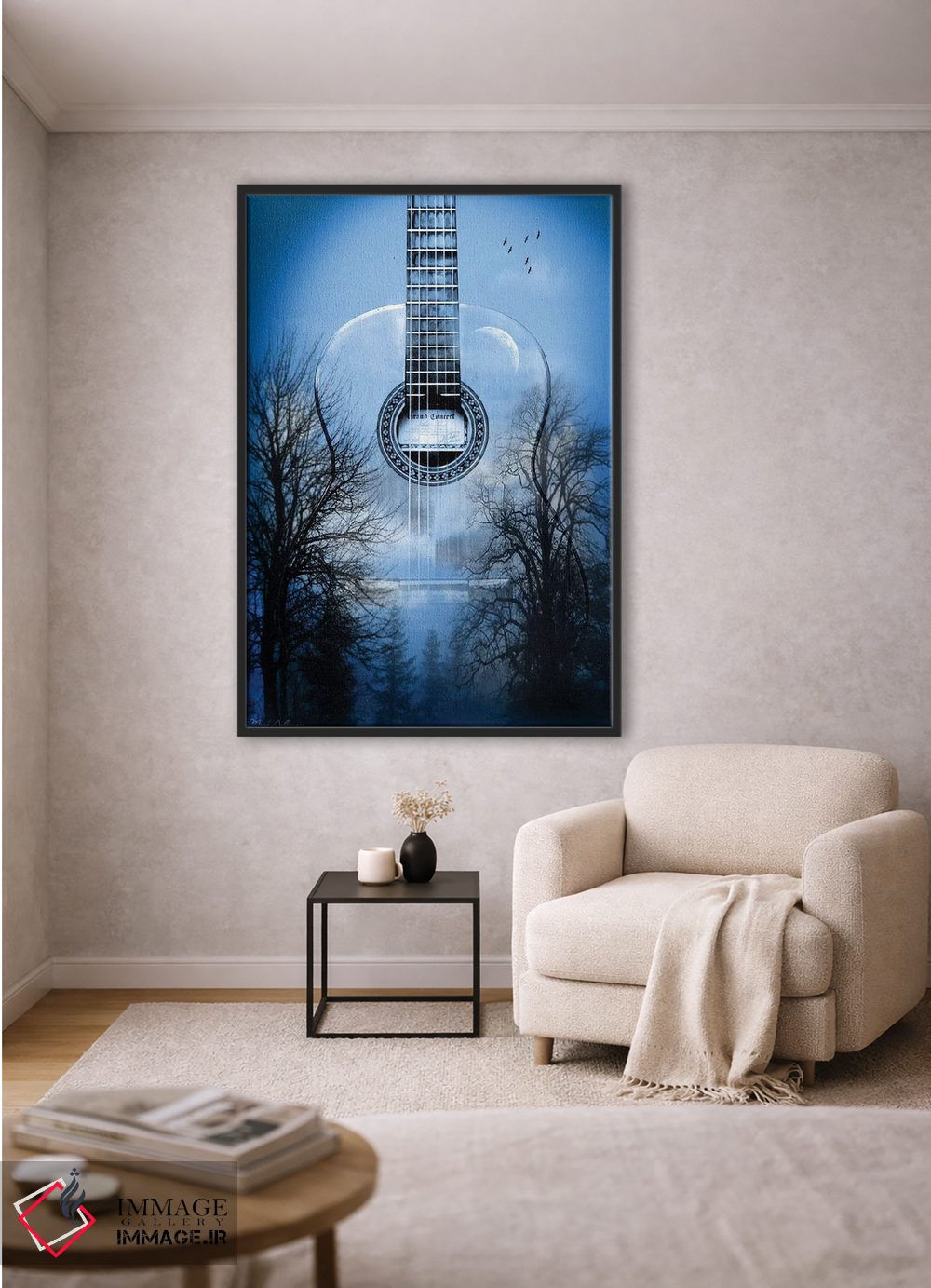 تابلو دکوراتیو "شب موسیقی مرموز" اثر مارک اشکنازی - D1B