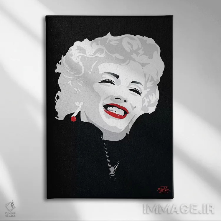 تابلو دکوراتیو "میکی مارلین" اثر میکی - نمای روبهرو روی دیوار