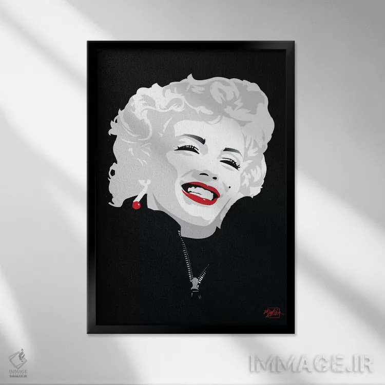 تابلو دکوراتیو "میکی مارلین" اثر میکی - نمای قابدار مشکی