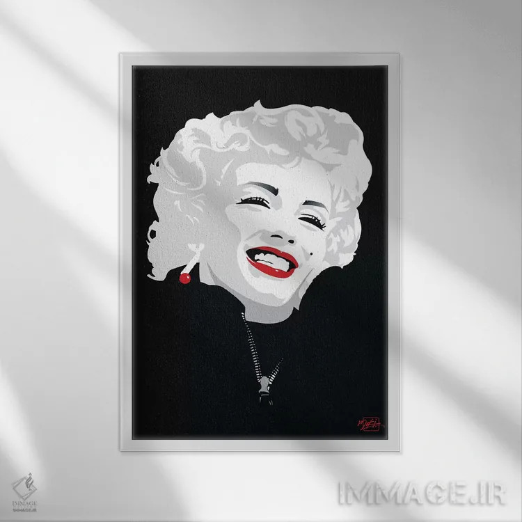 تابلو دکوراتیو "میکی مارلین" اثر میکی - نمای قابدار سفید