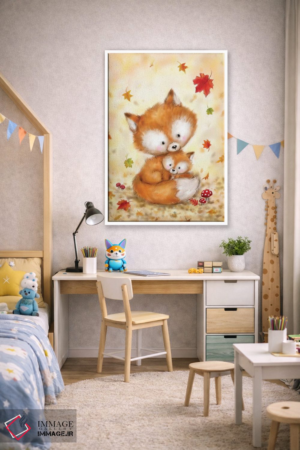 تابلو دکوراتیو "روباه ۲" اثر ماکیکو - D2W
