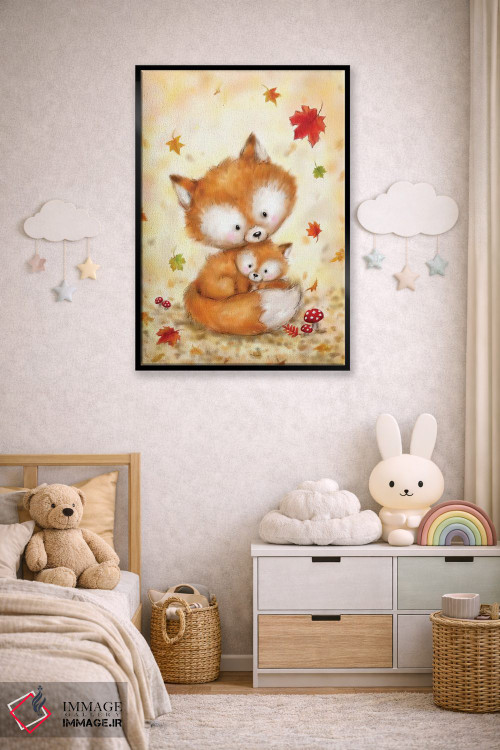 تابلو دکوراتیو "روباه ۲" اثر ماکیکو - D6B