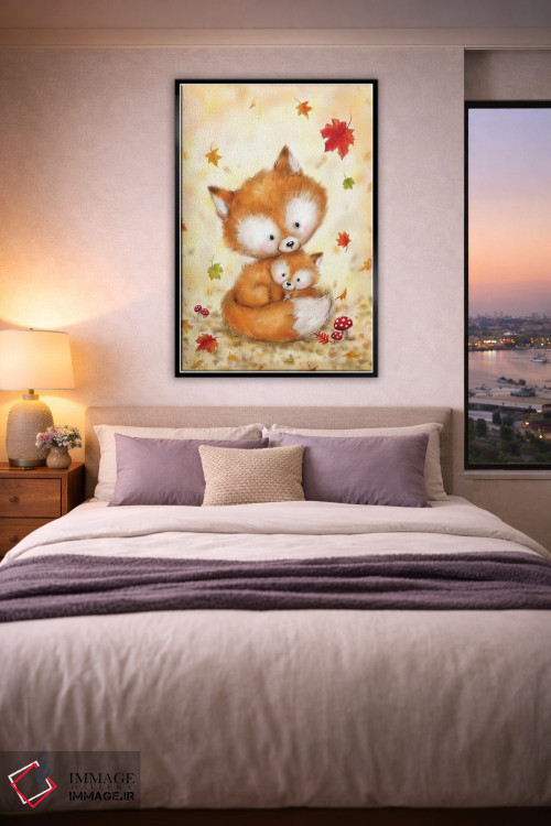 تابلو دکوراتیو "روباه ۲" اثر ماکیکو - D5B