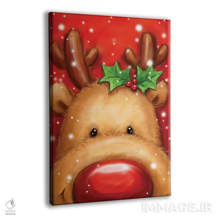 تابلو دکوراتیو "گوزن شمالی ۱" اثر ماکیکو - نمای پرسپکتیو محصول