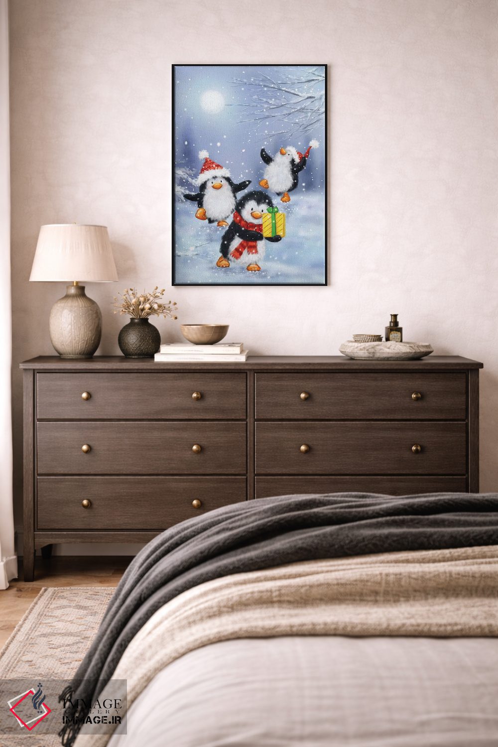 تابلو دکوراتیو "پنگوئن ها" اثر ماکیکو - D3B