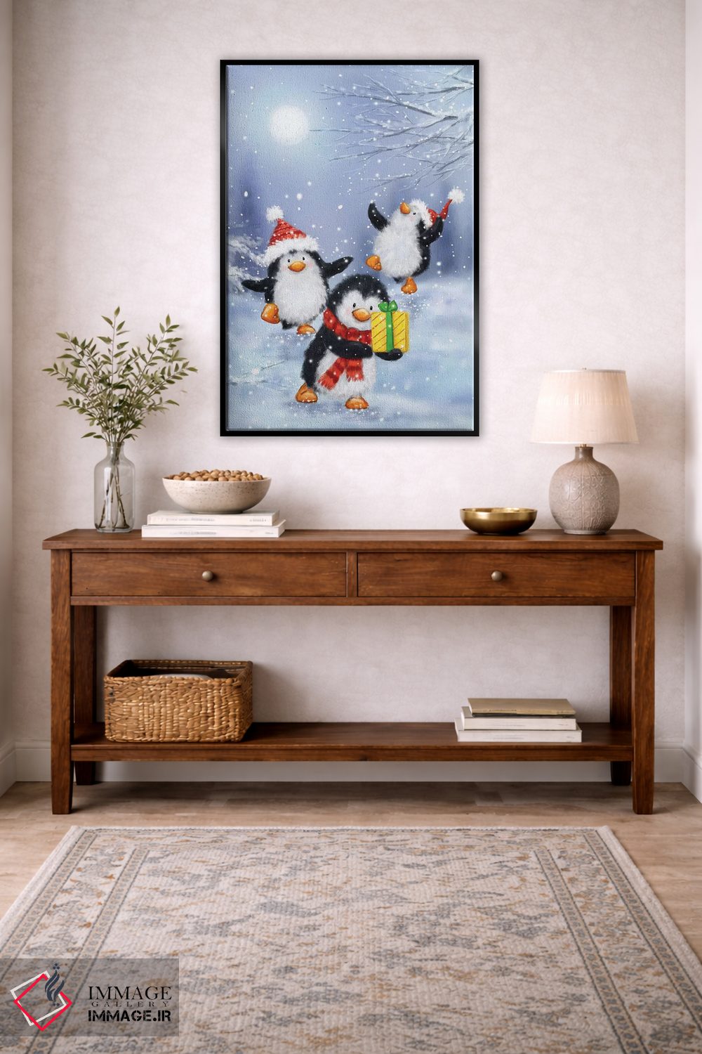 تابلو دکوراتیو "پنگوئن ها" اثر ماکیکو - D4B