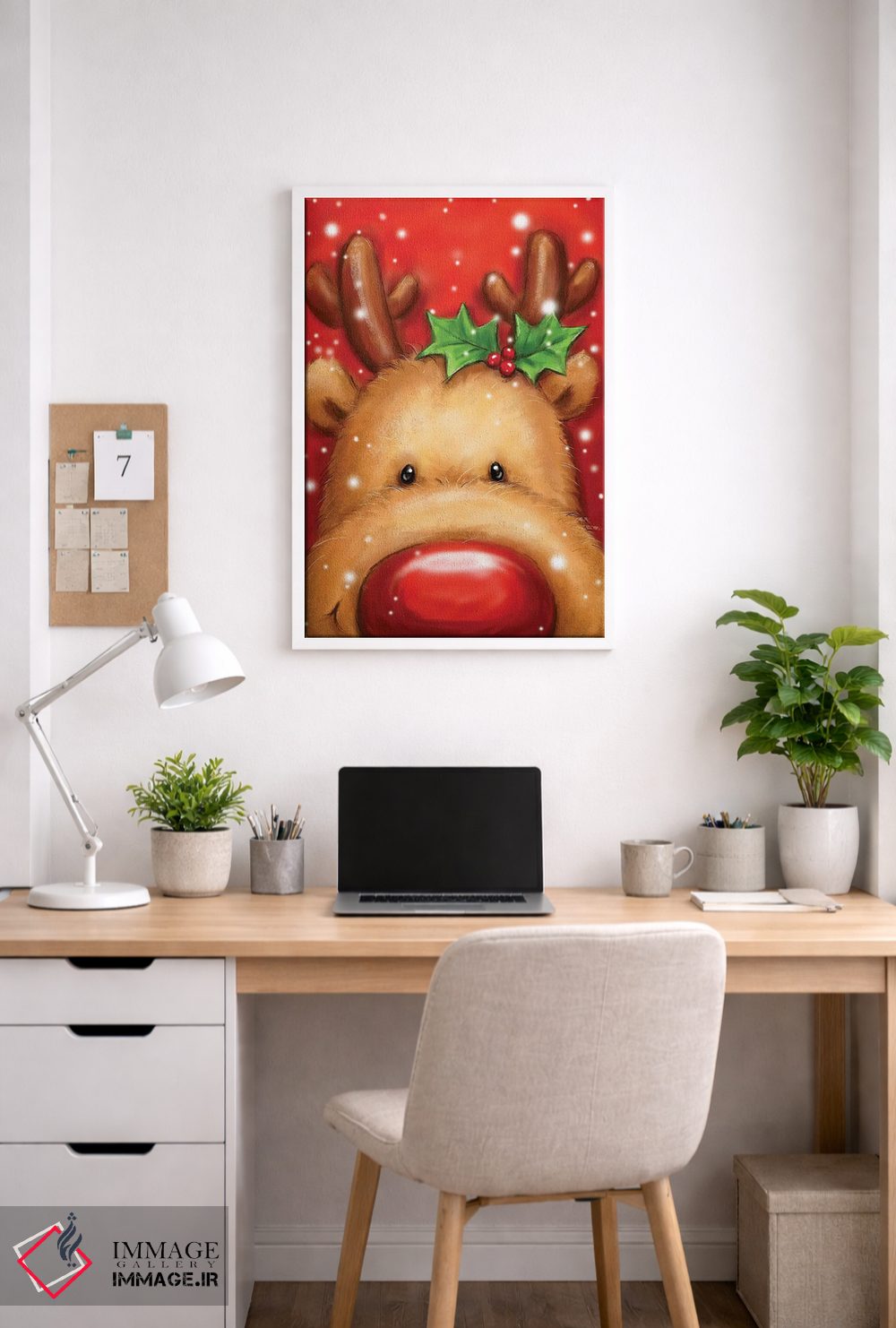 تابلو دکوراتیو "گوزن شمالی ۱" اثر ماکیکو - D2W