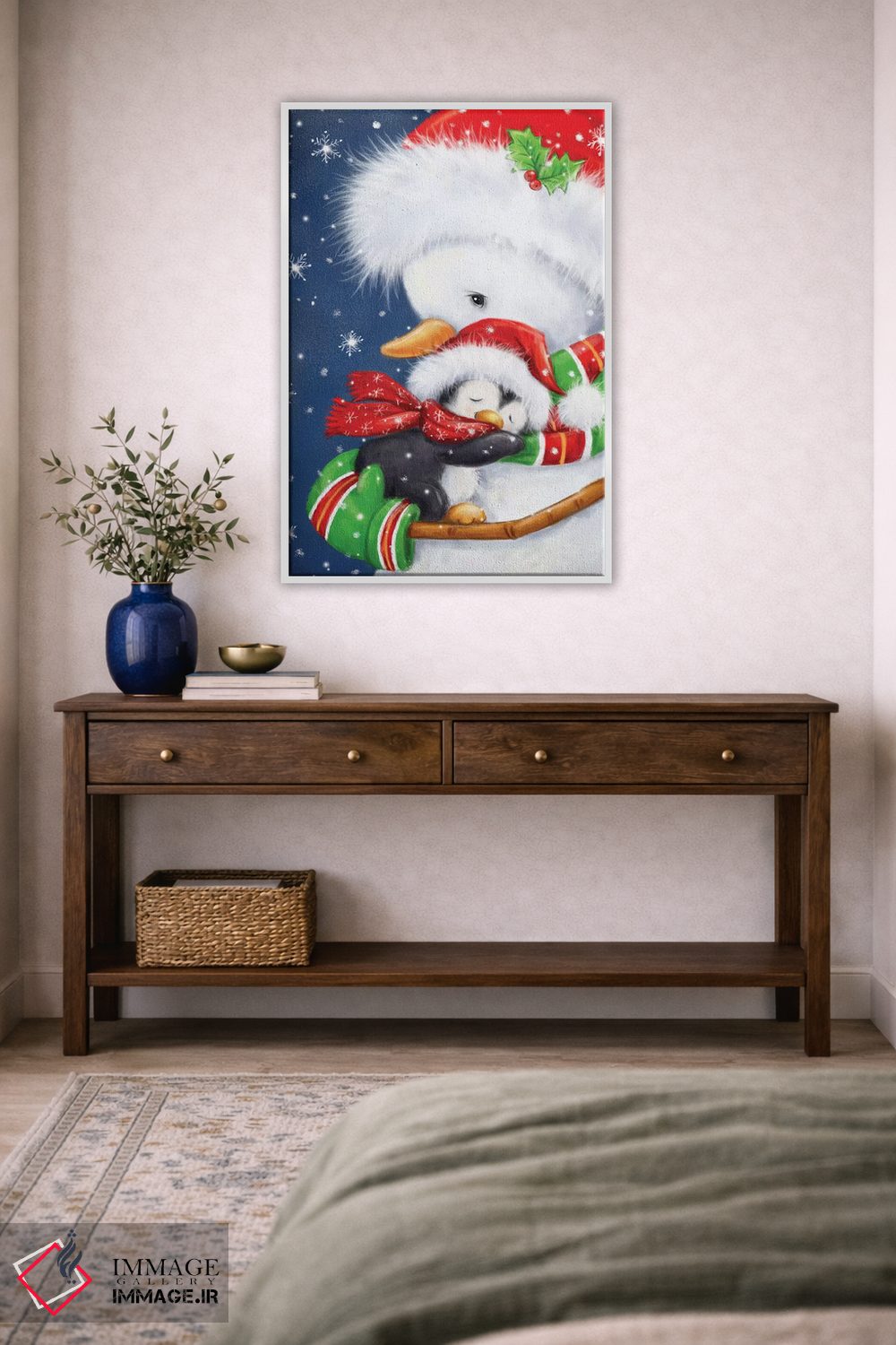 تابلو دکوراتیو "آغوش آدم برفی" اثر ماکیکو - D4W