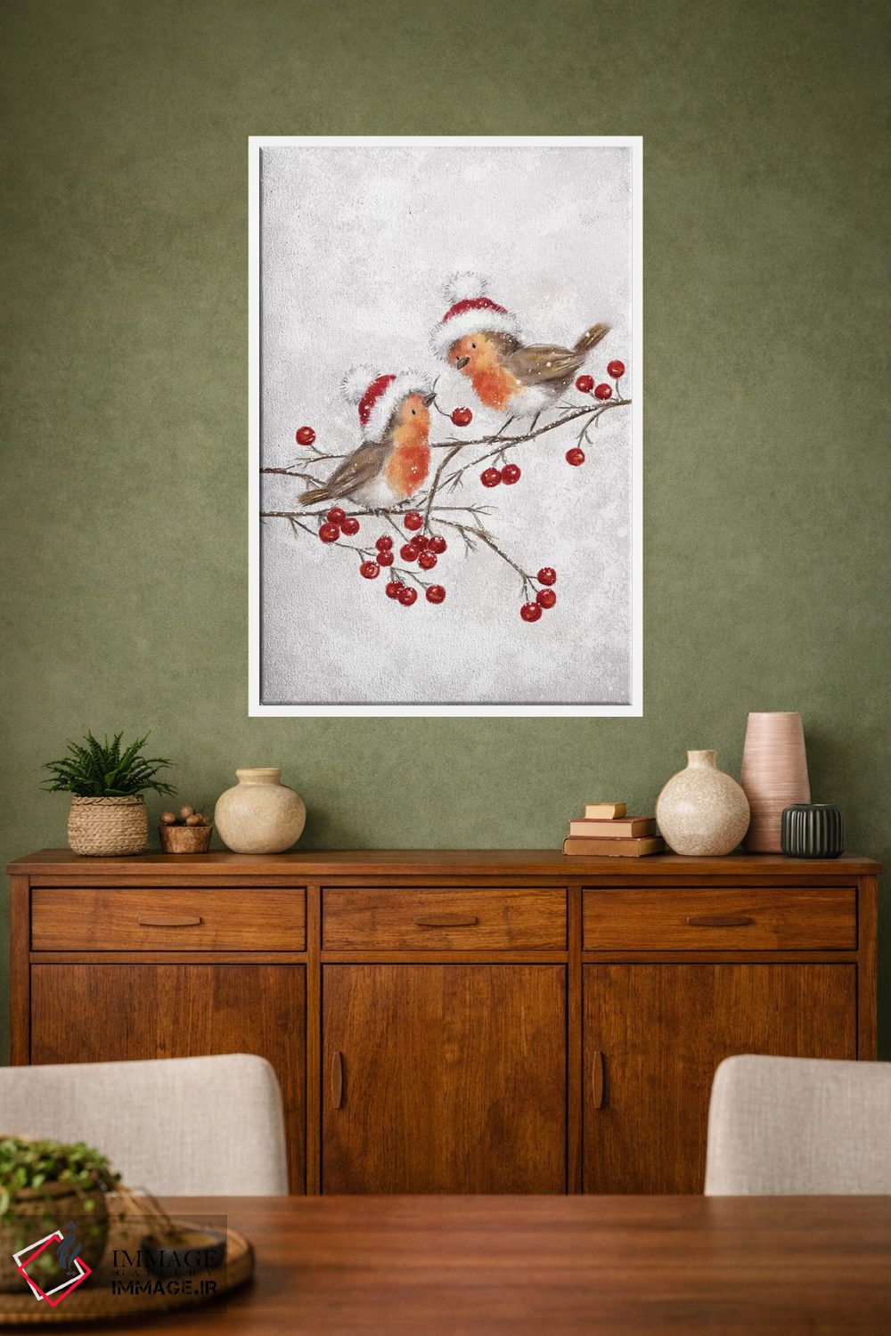 تابلو دکوراتیو "دو رابین" اثر ماکیکو - D2W