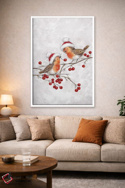 تابلو دکوراتیو "دو رابین" اثر ماکیکو - D1W