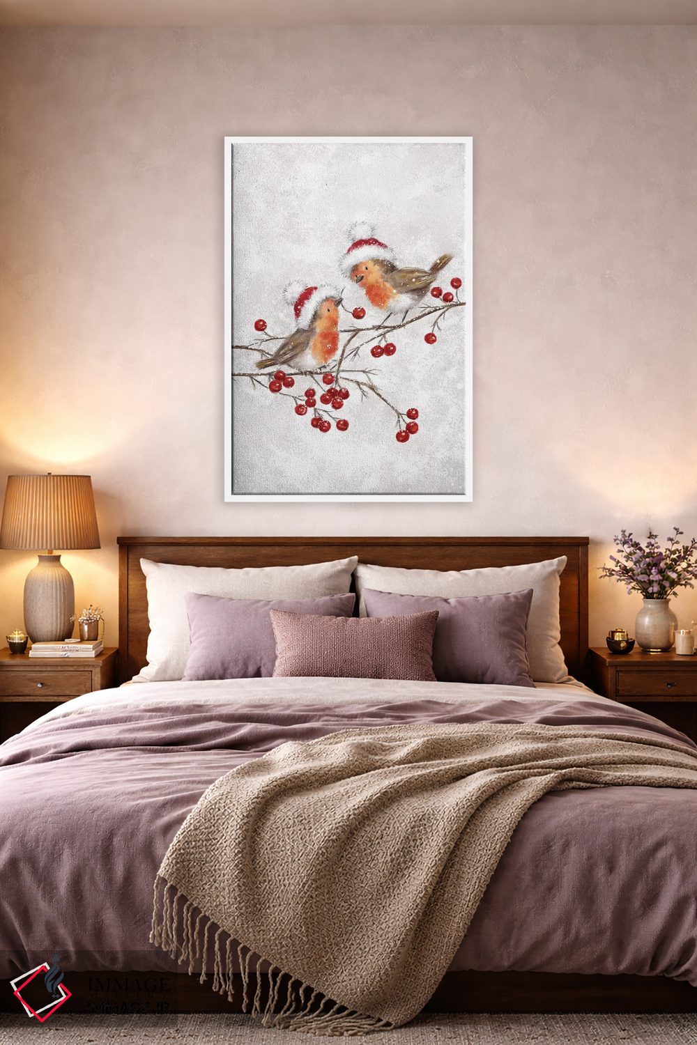 تابلو دکوراتیو "دو رابین" اثر ماکیکو - D4W