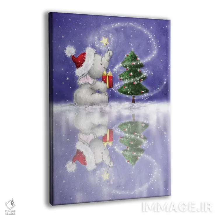 تابلو دکوراتیو "فیل ۷" اثر ماکیکو - نمای پرسپکتیو محصول