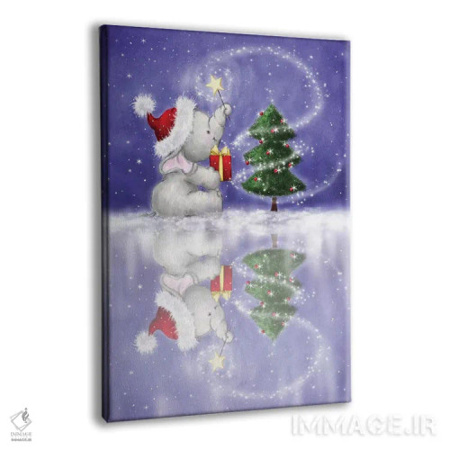 تابلو دکوراتیو "فیل ۷" اثر ماکیکو - نمای پرسپکتیو محصول