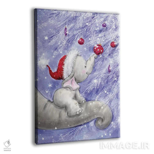 تابلو دکوراتیو "فیل ۵" اثر ماکیکو - نمای پرسپکتیو محصول