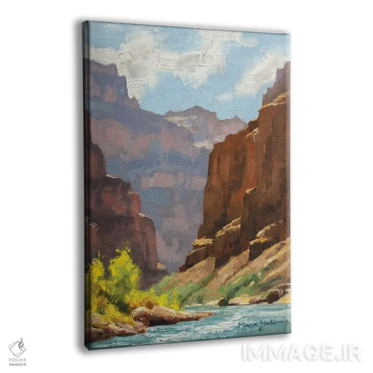 تابلو دکوراتیو صخره های پس رونده اثر مارک مک کنا - نمای پرسپکتیو محصول