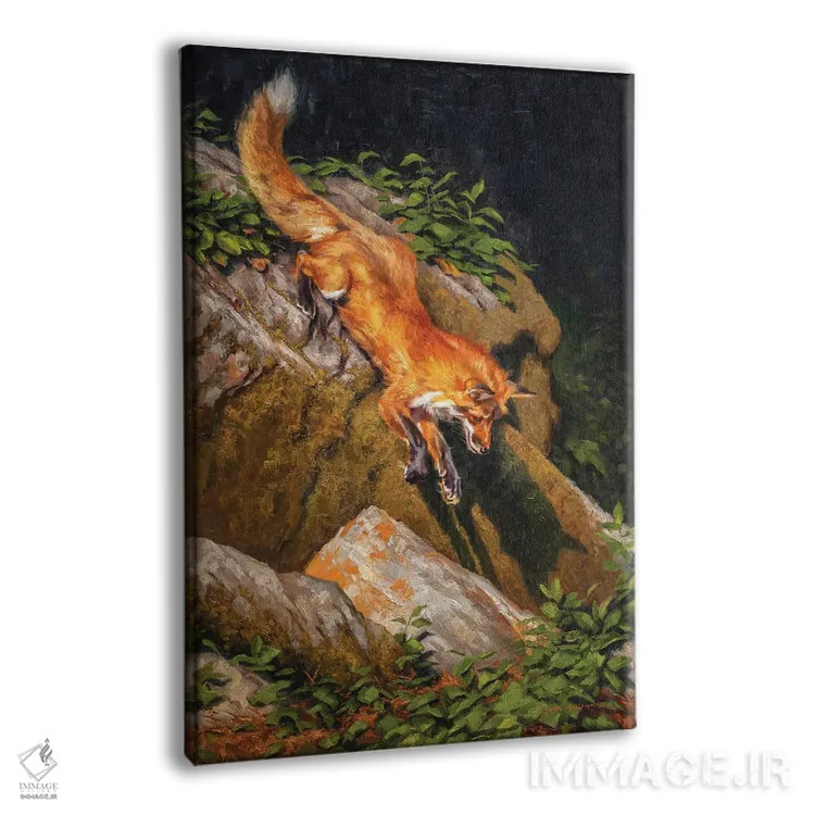 تابلو دکوراتیو راهزن سرخ پوش اثر مارک مک کنا - نمای پرسپکتیو محصول