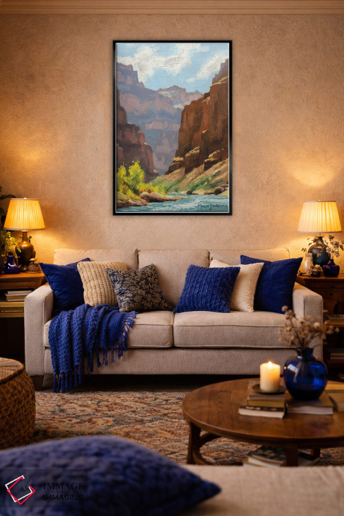 تابلو دکوراتیو صخره های پس رونده اثر مارک مک کنا - D4B