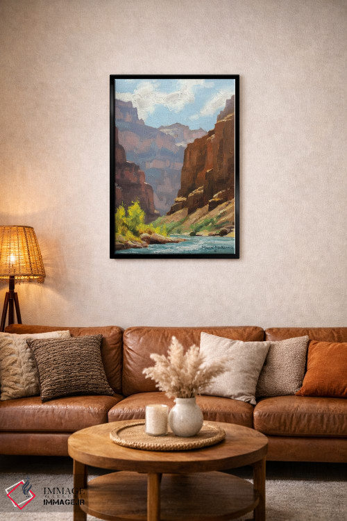 تابلو دکوراتیو صخره های پس رونده اثر مارک مک کنا - D3B