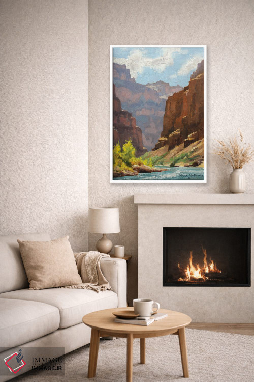 تابلو دکوراتیو صخره های پس رونده اثر مارک مک کنا - D5W