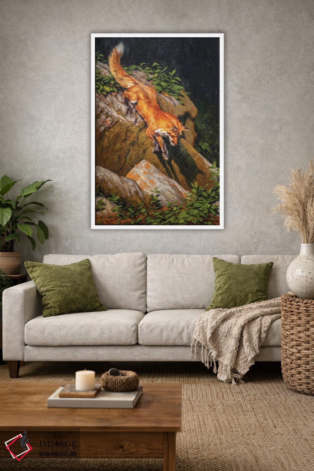 تابلو دکوراتیو راهزن سرخ پوش اثر مارک مک کنا - D1W