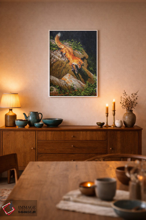 تابلو دکوراتیو راهزن سرخ پوش اثر مارک مک کنا - D4W