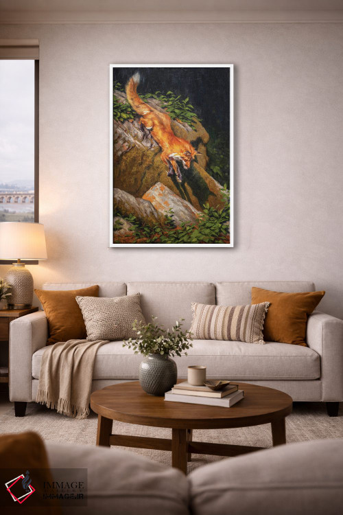 تابلو دکوراتیو راهزن سرخ پوش اثر مارک مک کنا - D2W