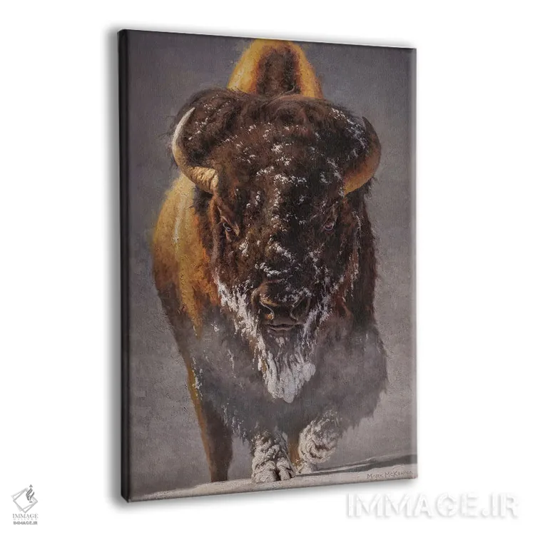 تابلو دکوراتیو پیرمرد زمستان اثر مارک مک کنا - نمای پرسپکتیو محصول