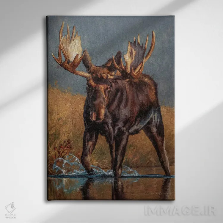 تابلو دکوراتیو در حال عبور اثر مارک مک کنا - نمای روبهرو روی دیوار