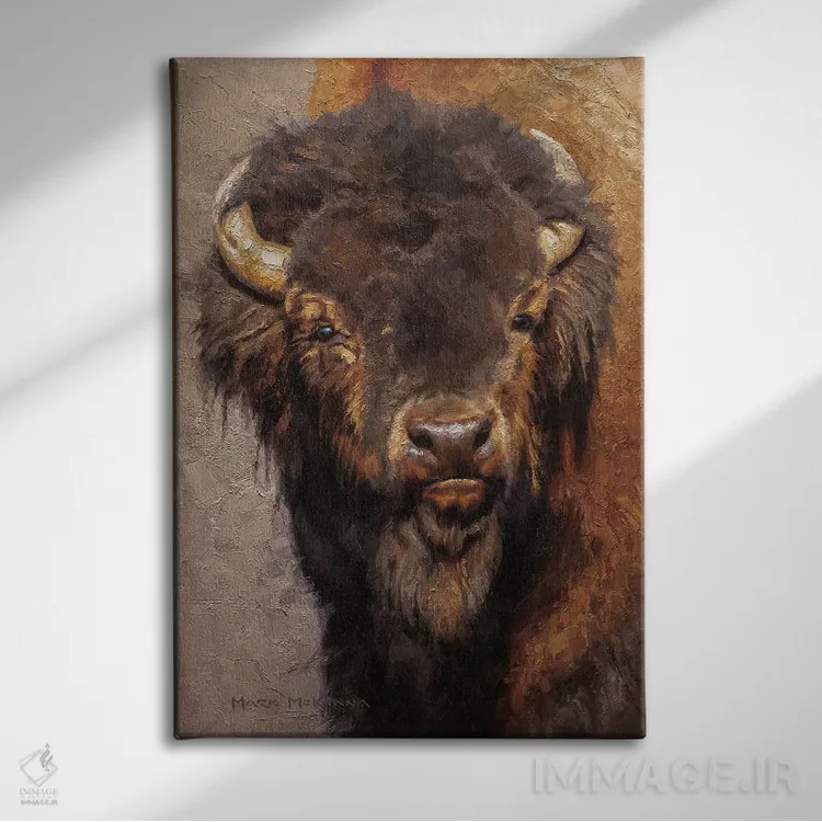 تابلو دکوراتیو سرباز سابقه دار اثر مارک مک کنا - نمای روبهرو روی دیوار