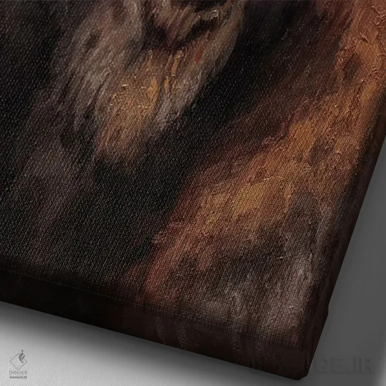 تابلو دکوراتیو سرباز سابقه دار اثر مارک مک کنا - نمای نزدیک بافت بوم