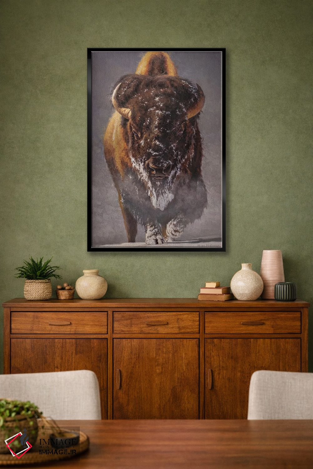 تابلو دکوراتیو پیرمرد زمستان اثر مارک مک کنا - D2B