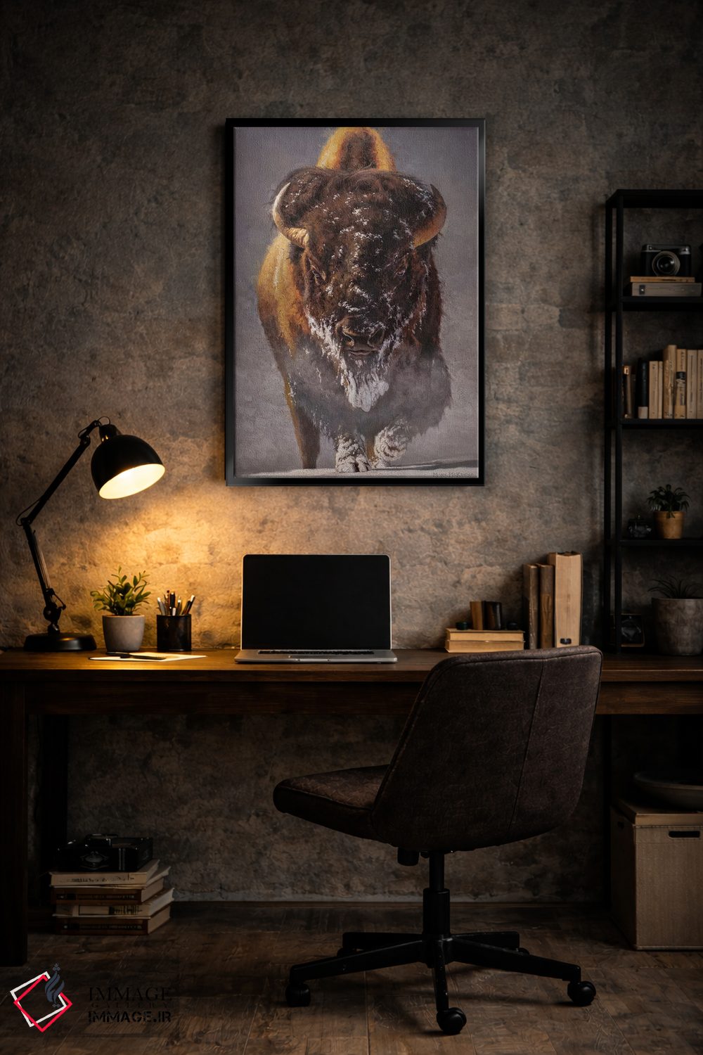 تابلو دکوراتیو پیرمرد زمستان اثر مارک مک کنا - D5B