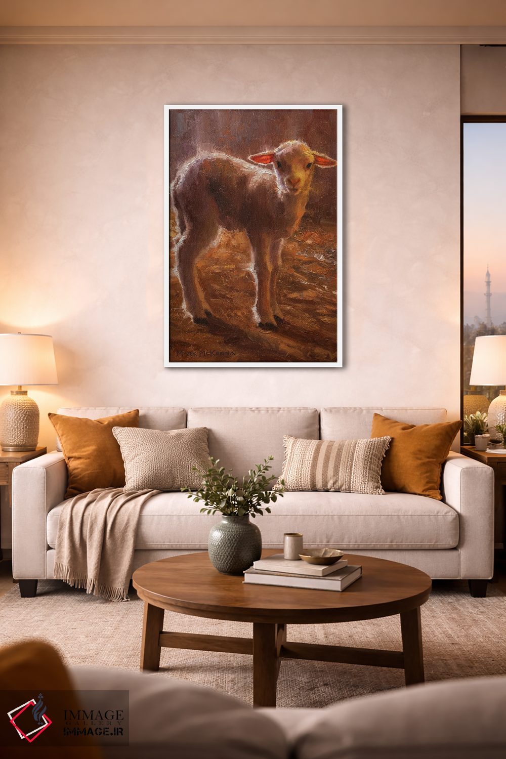 تابلو دکوراتیو بره اثر مارک مک کنا - D2W