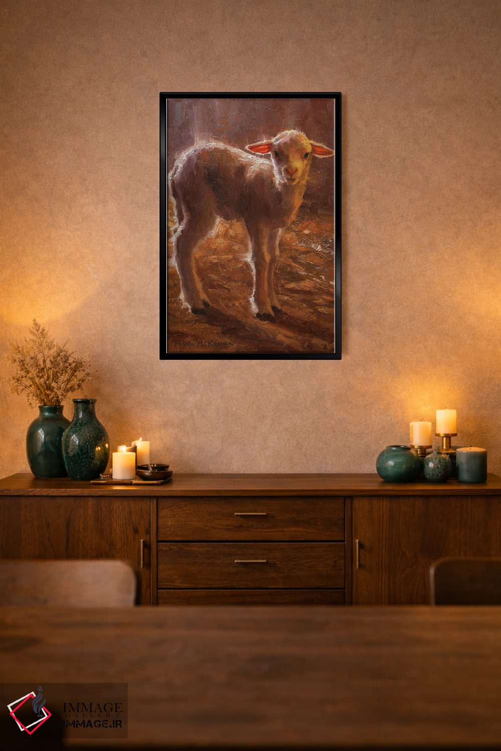 تابلو دکوراتیو بره اثر مارک مک کنا - D3B