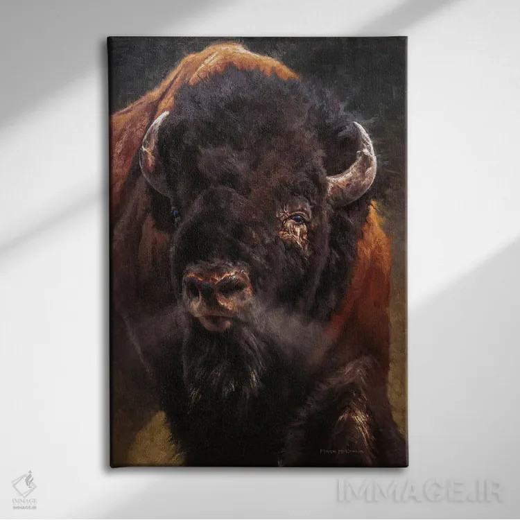 تابلو دکوراتیو حرکت پرشتاب اثر مارک مک کنا - نمای روبهرو روی دیوار