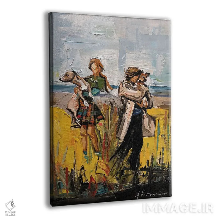 تابلو دکوراتیو لحظه ۲ اثر مارینا کوتسو سپیرو - نمای پرسپکتیو محصول